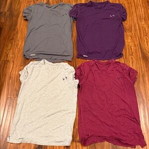 Men's Short Sleeve Tees - Gray, Purple, and Red